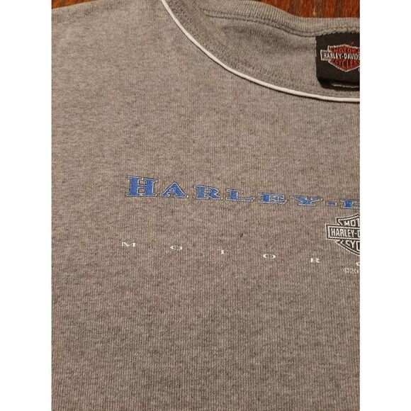 Vintage Large 2001 Harley Davidson Daytona Beach Grey Short Sleeve Tee TShirt - Picture 5 of 7